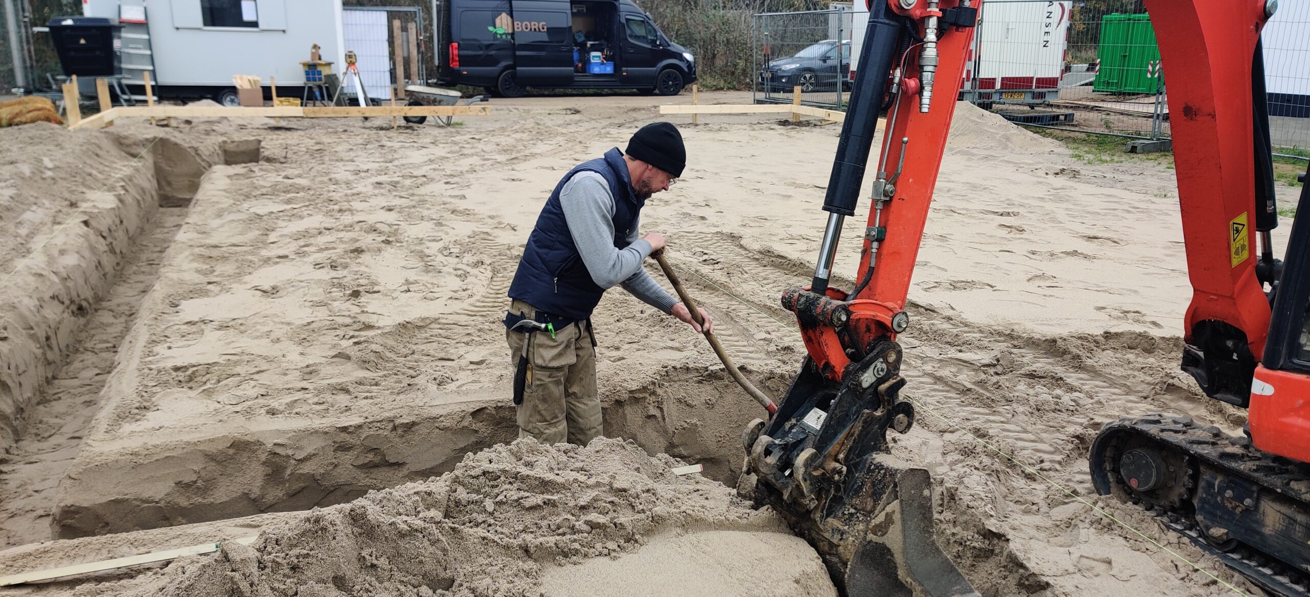 3 dec 2025 Voorbereidingen fundering in de grond
