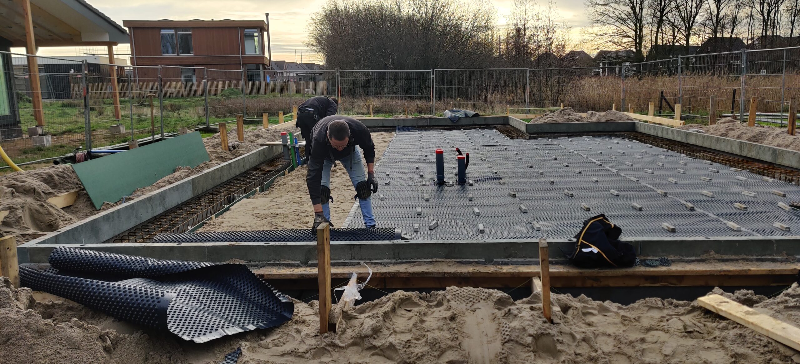 9 dec 2025 voorbereidingen fundering en riolering